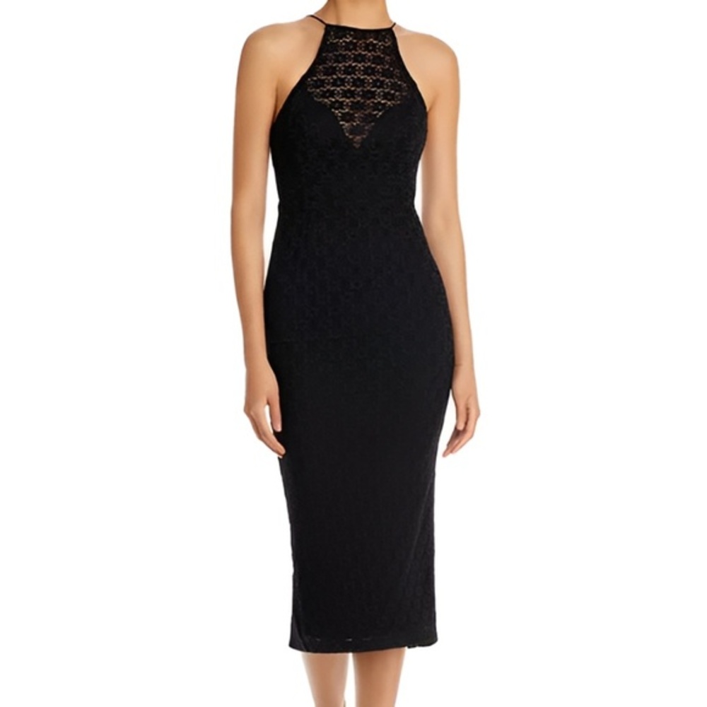 Bardot - Chameleon Lace‎ Halter Midi Dress.